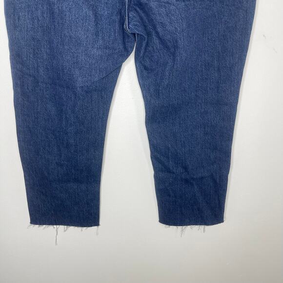 Old Navy women's blue jeans size 12p 12 petite Slouchy Straight High Rise new - Picture 5 of 16